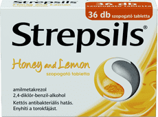 Strepsils Honey and lemon szopogató tabletta 36 db