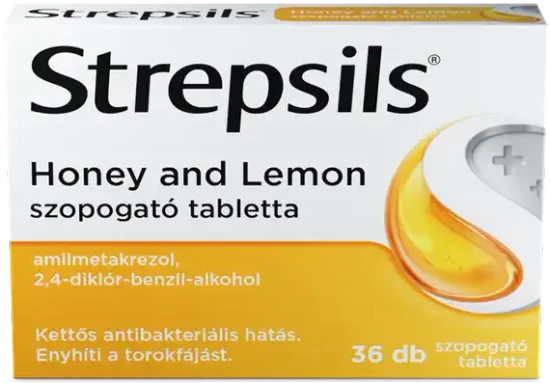 Strepsils Honey and lemon szopogató tabletta 36 db