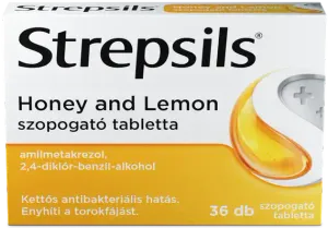 Strepsils Honey and lemon szopogató tabletta 36 db