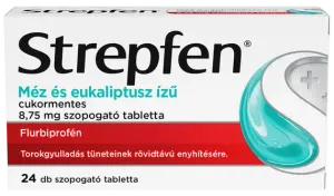 Strepfen méz és eukaliptusz ízű cukormentes 8,75 mg szopogató tabletta